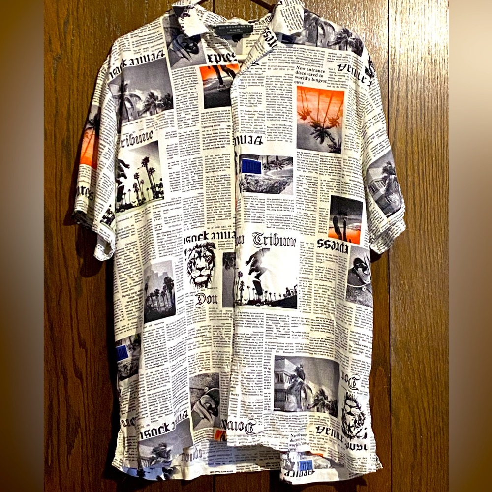 No Boundaries button down shirt.